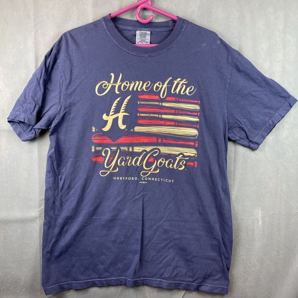 HARTFORD YARD GOATS Comfort Colors T-Shirt Men Size Large Patriotic